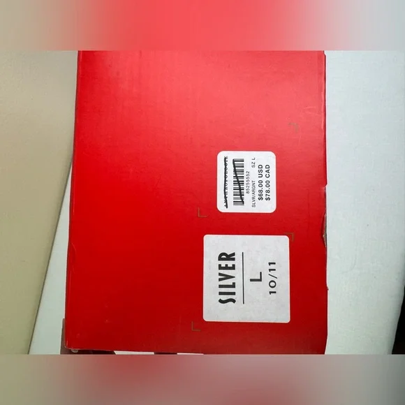 Anthropologie Maeve | SZ Large (10/11| Puffy Platform Slipper Shoes Silver - Picture 9 of 9